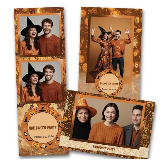Layout de tirage personnalisé pour une soirée d'Halloween